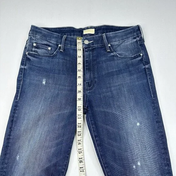 Mother Women's The Looker Ankle Chew Breaking The Law Designer Jeans‎ W30-31/L27